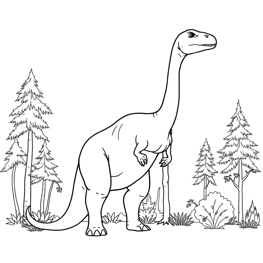 Dinosaur coloring page
