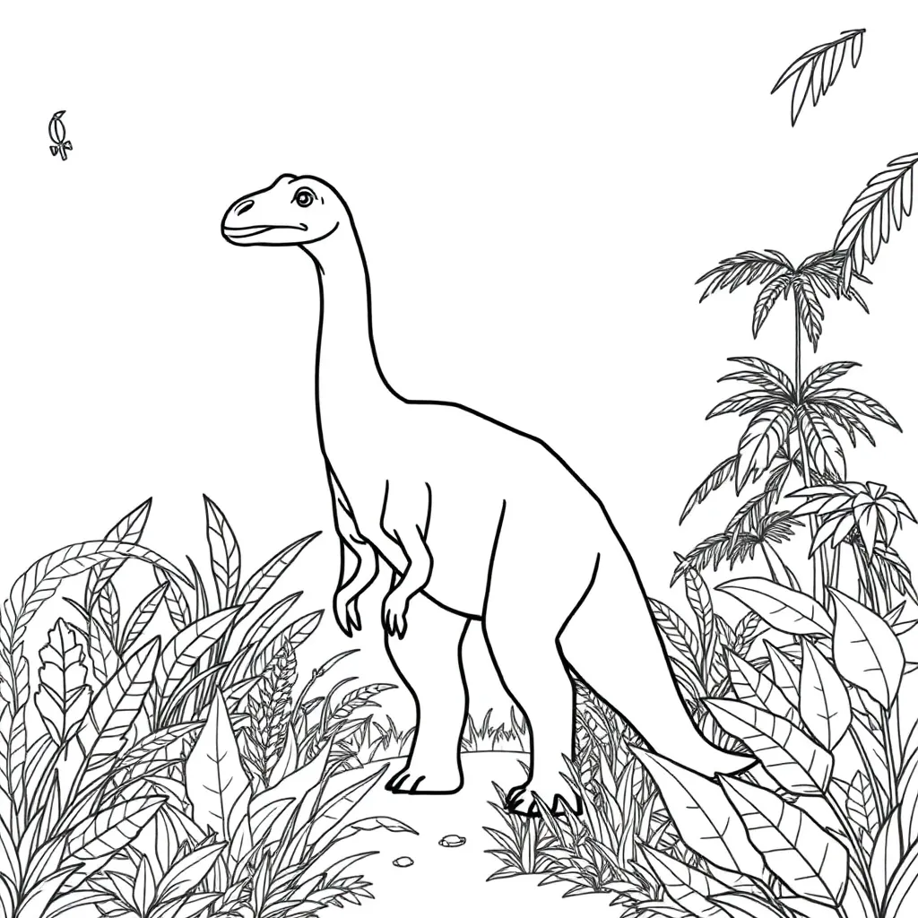 Dinosaur coloring page