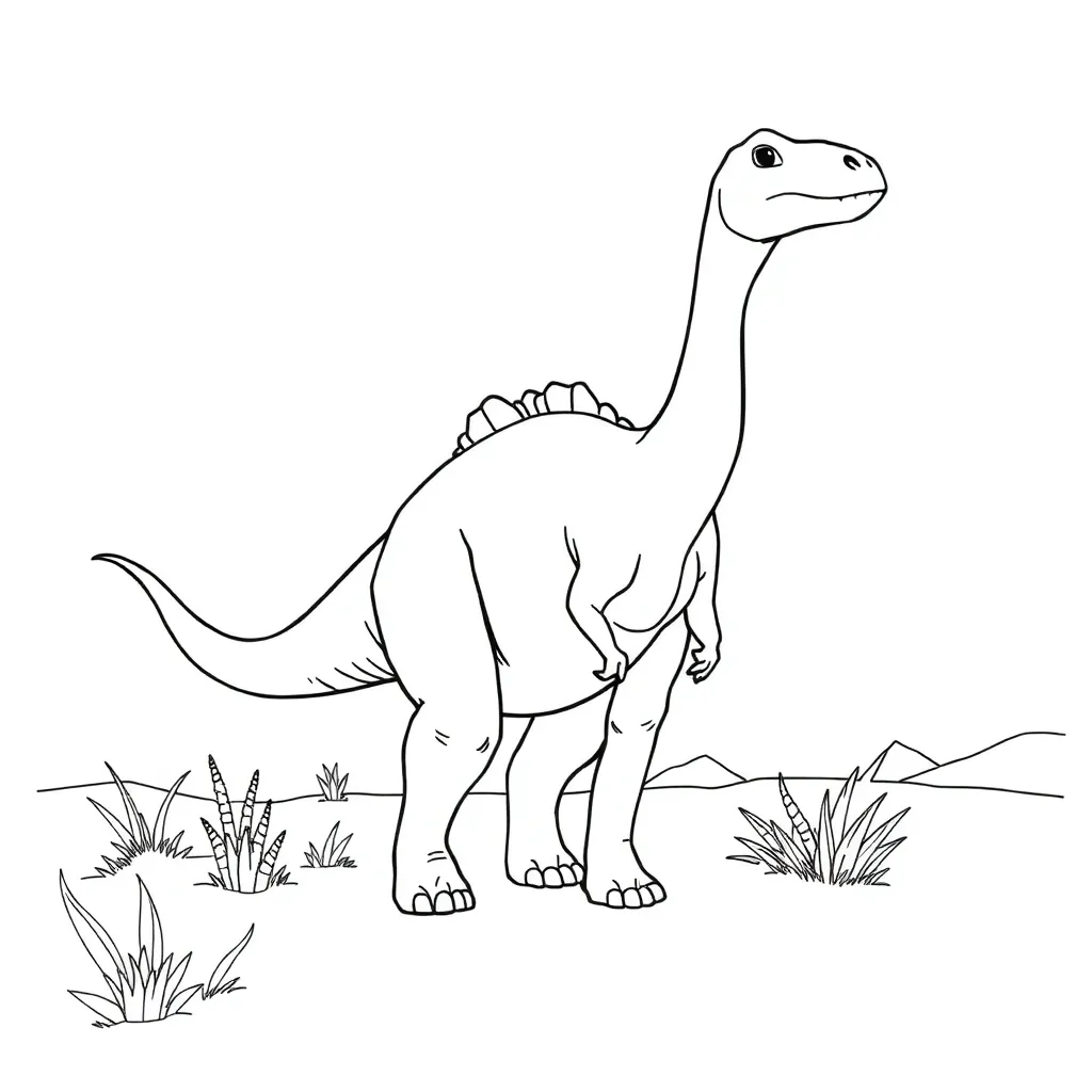 Dinosaur coloring page