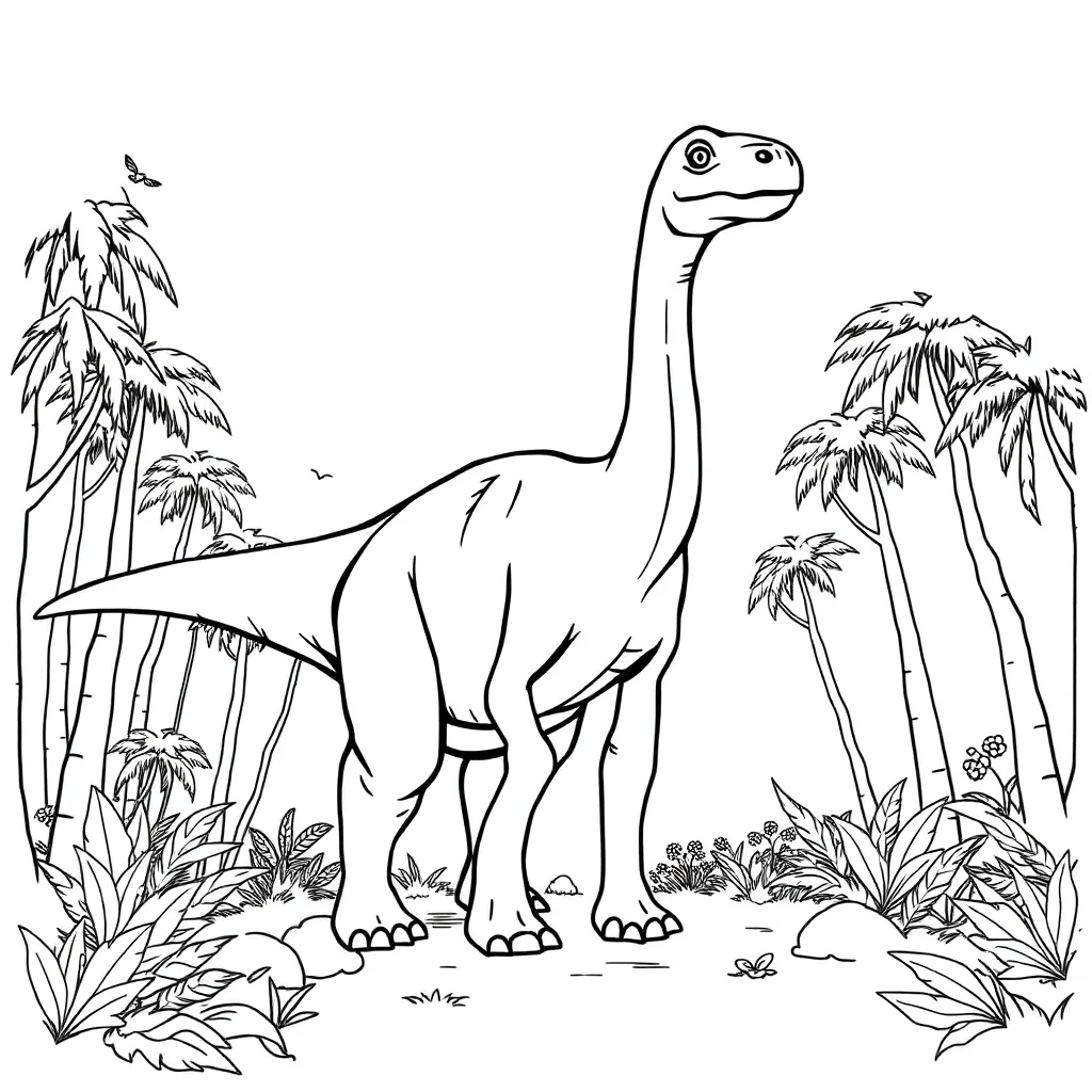 Dinosaur coloring page