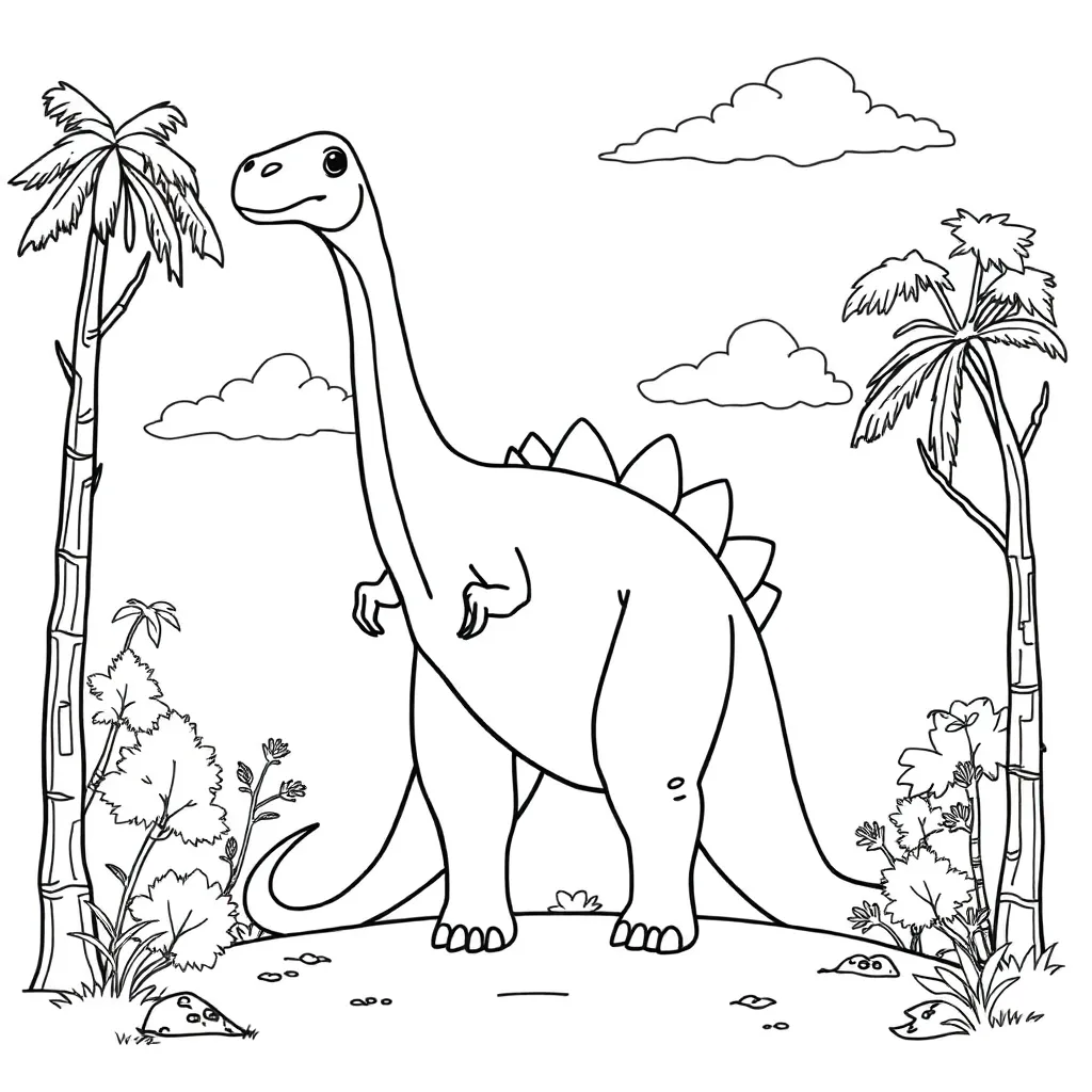 Dinosaur coloring page