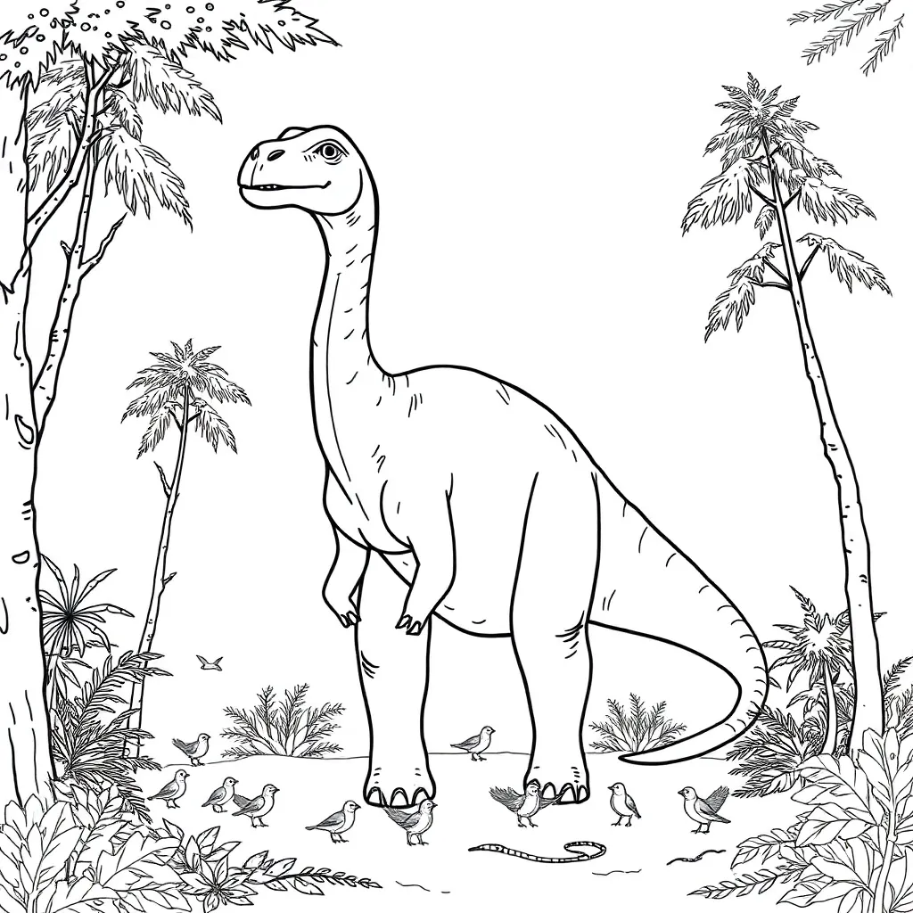 Dinosaur coloring page