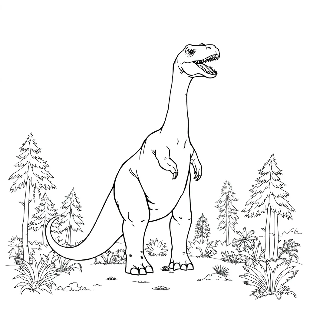 Dinosaur coloring page
