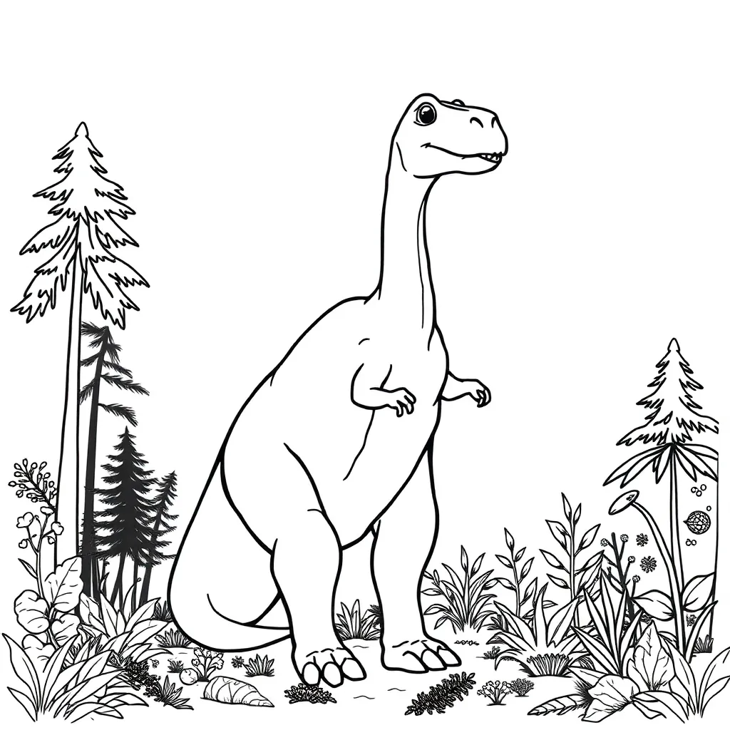 Dinosaur coloring page