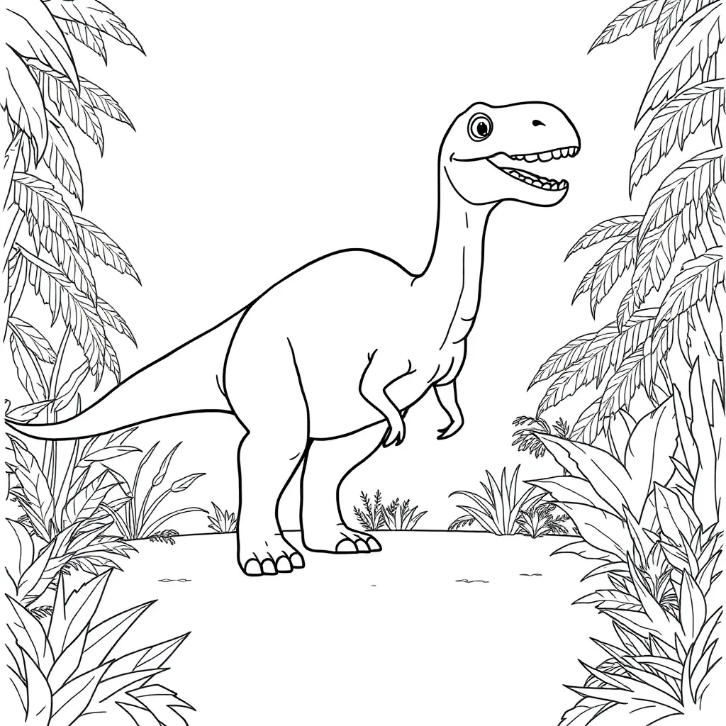 Dinosaur coloring page