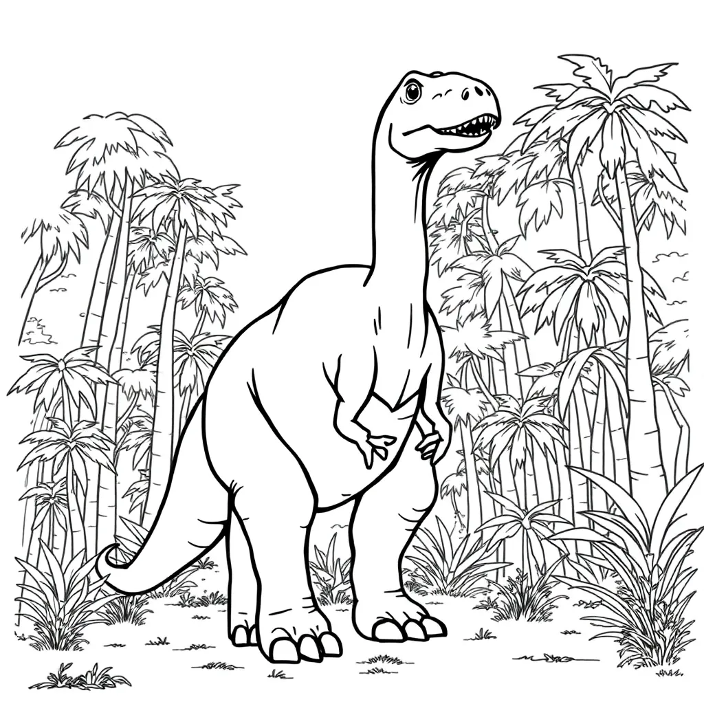 Dinosaur coloring page