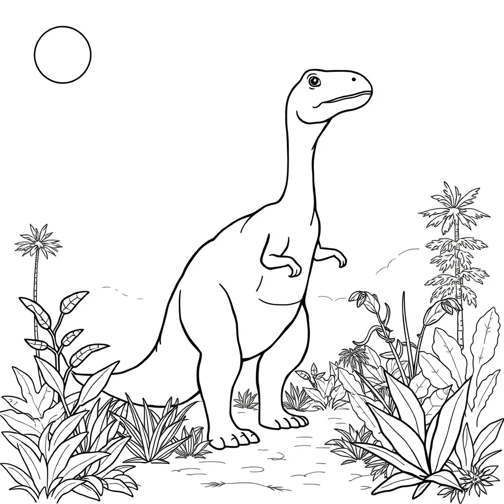 Dinosaur coloring page