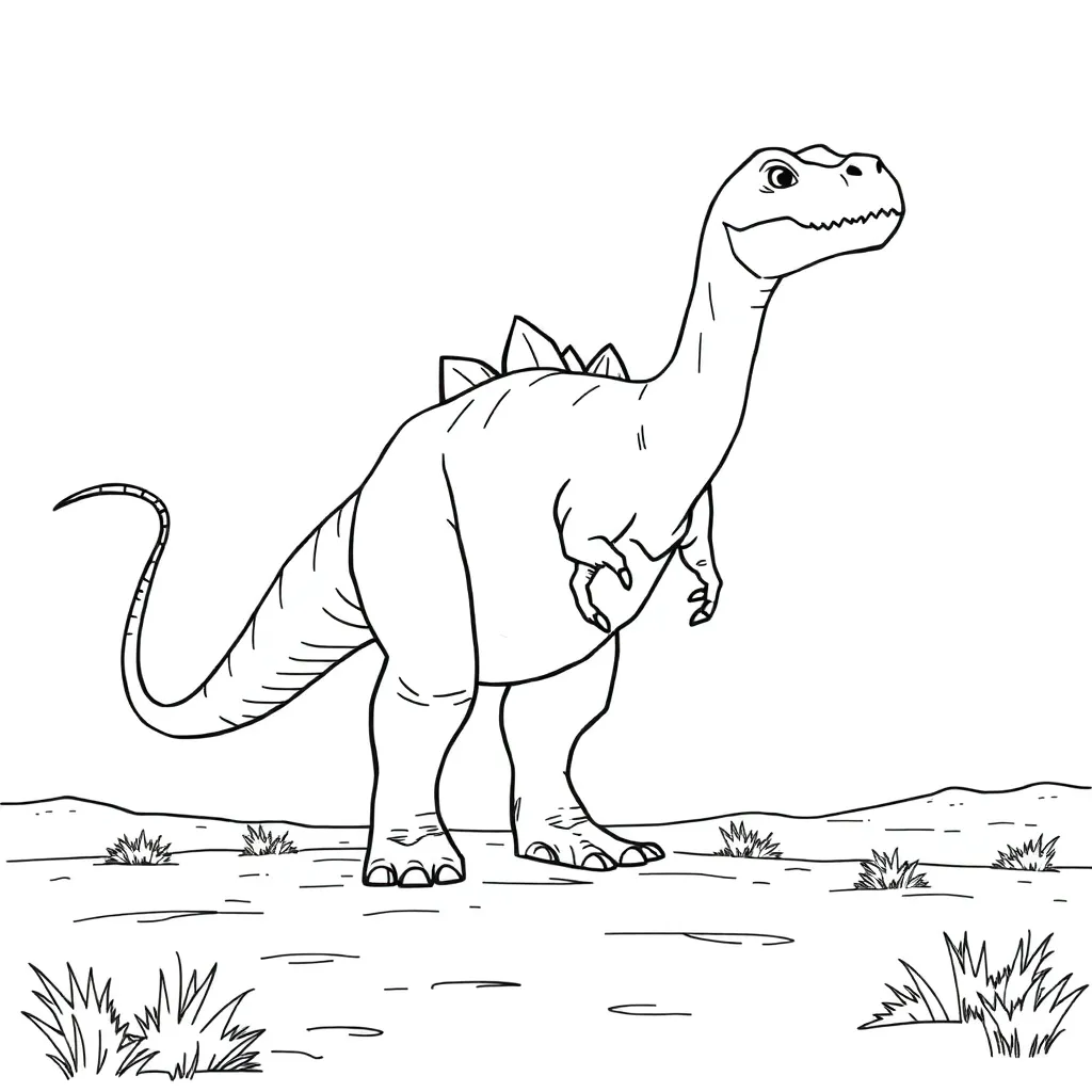 Dinosaur coloring page
