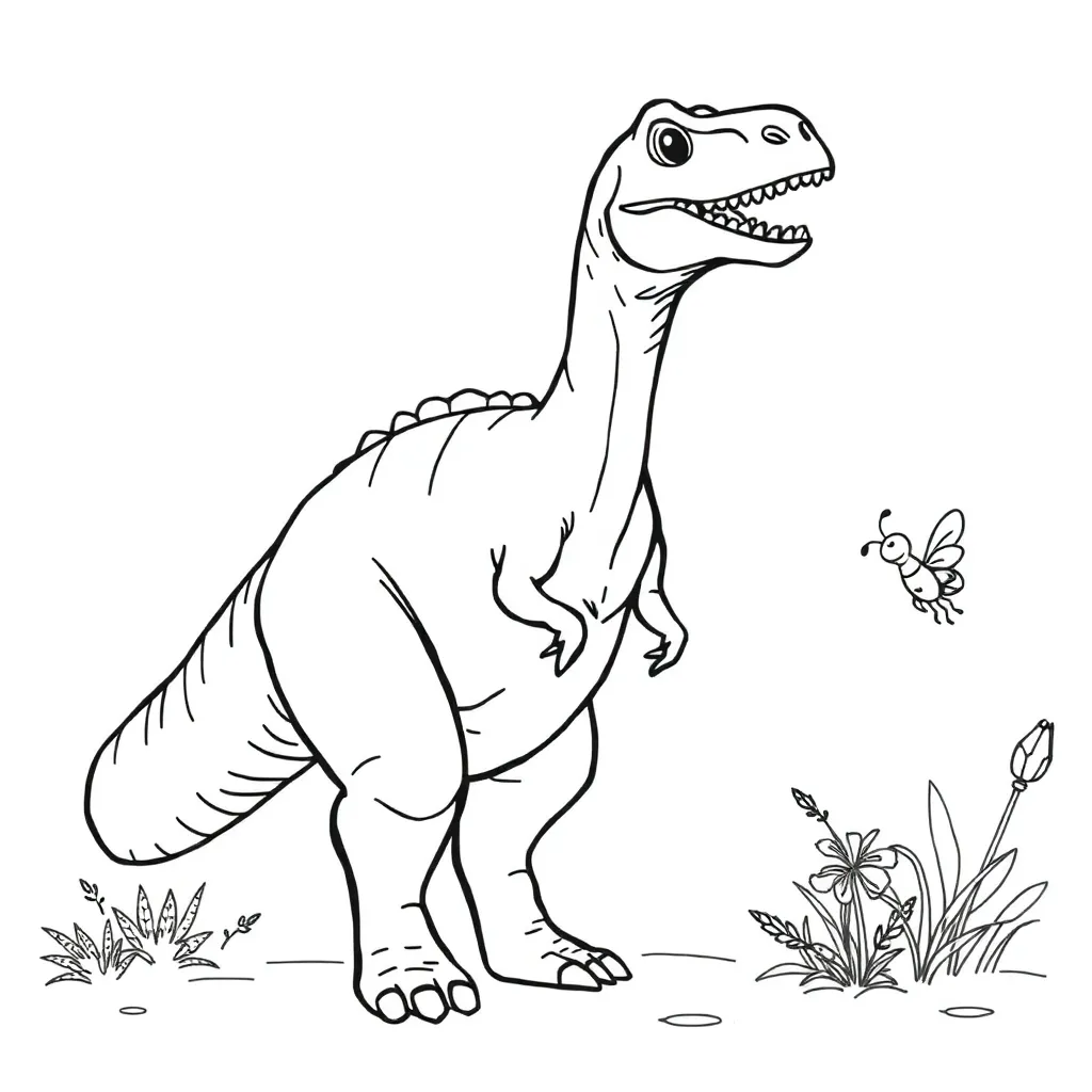 Dinosaur coloring page