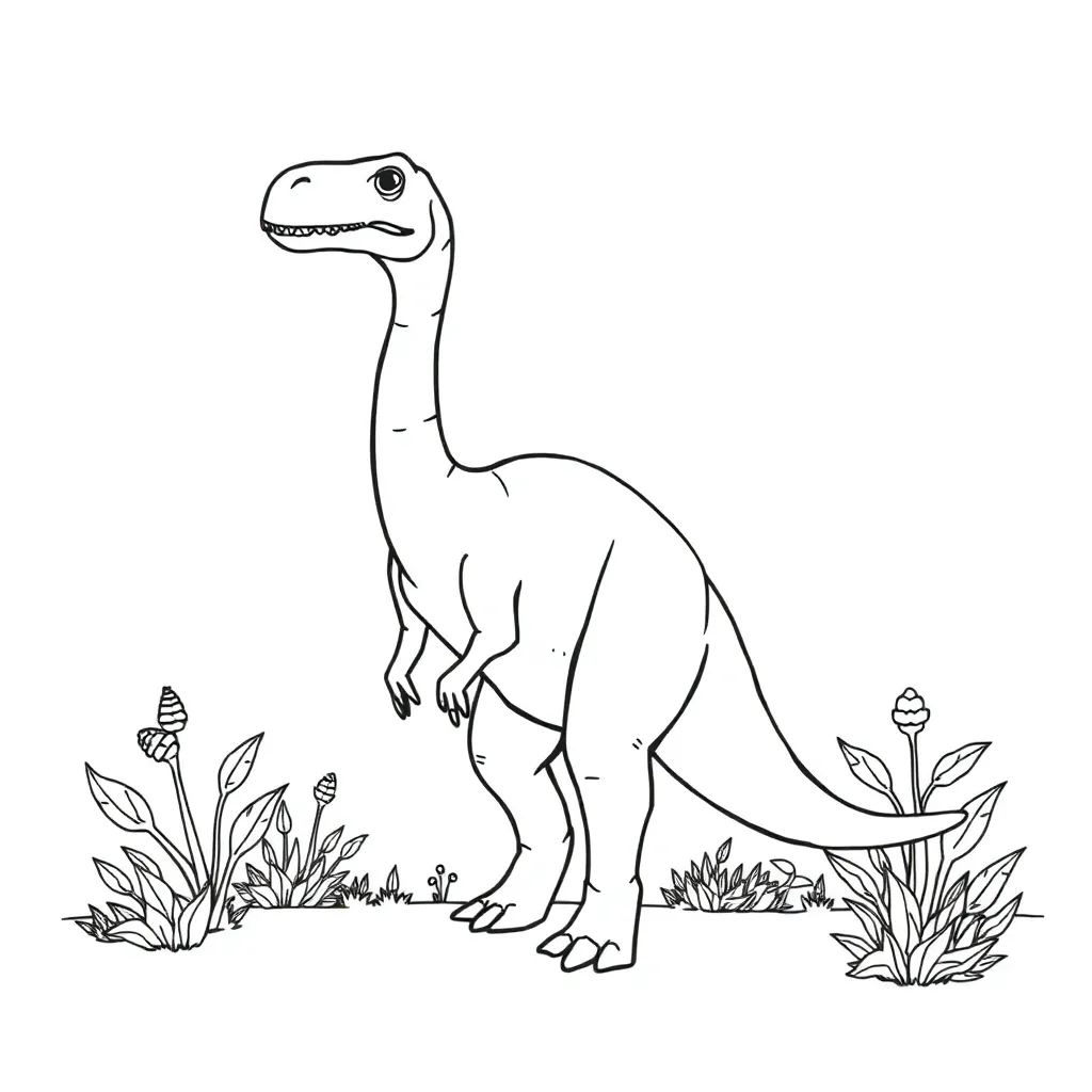 Dinosaur coloring page