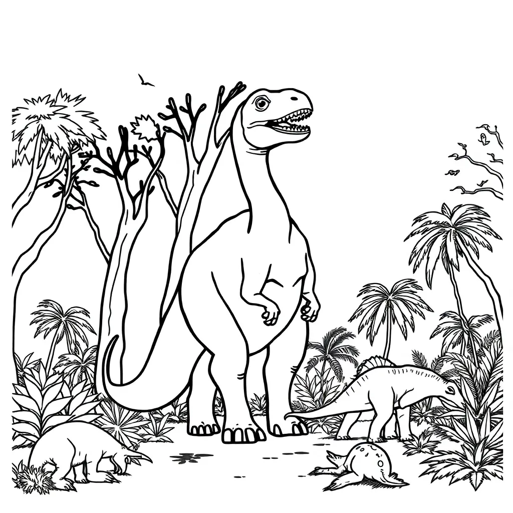 Dinosaur coloring page