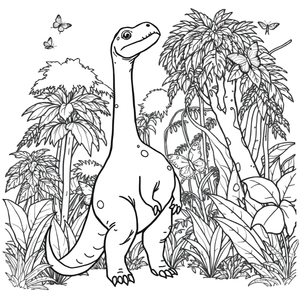 Dinosaur coloring page