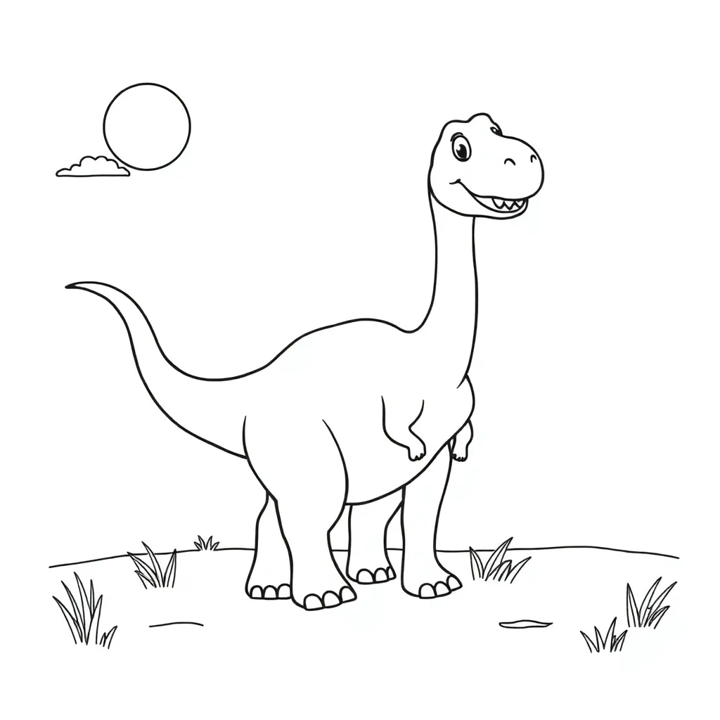 Dinosaur coloring page