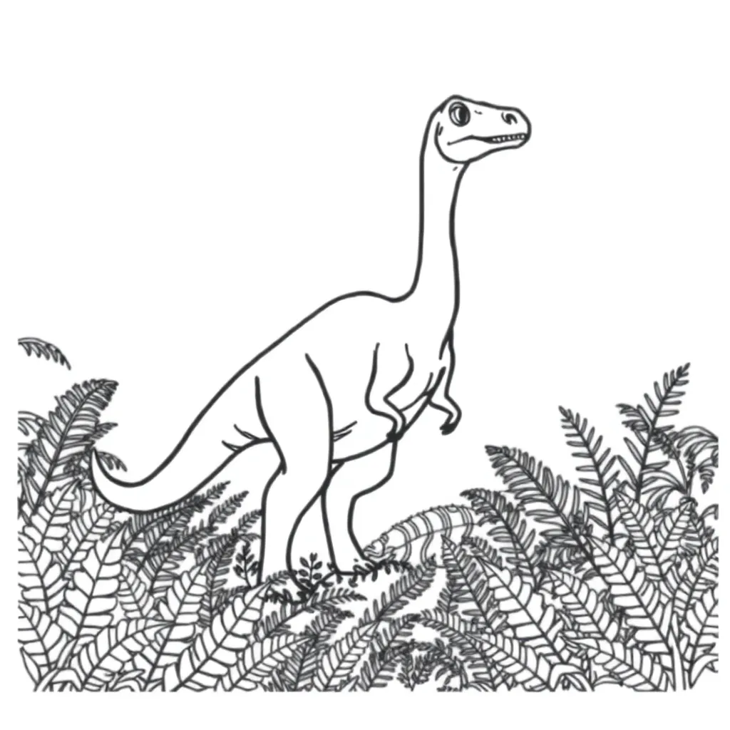 Dinosaur coloring page