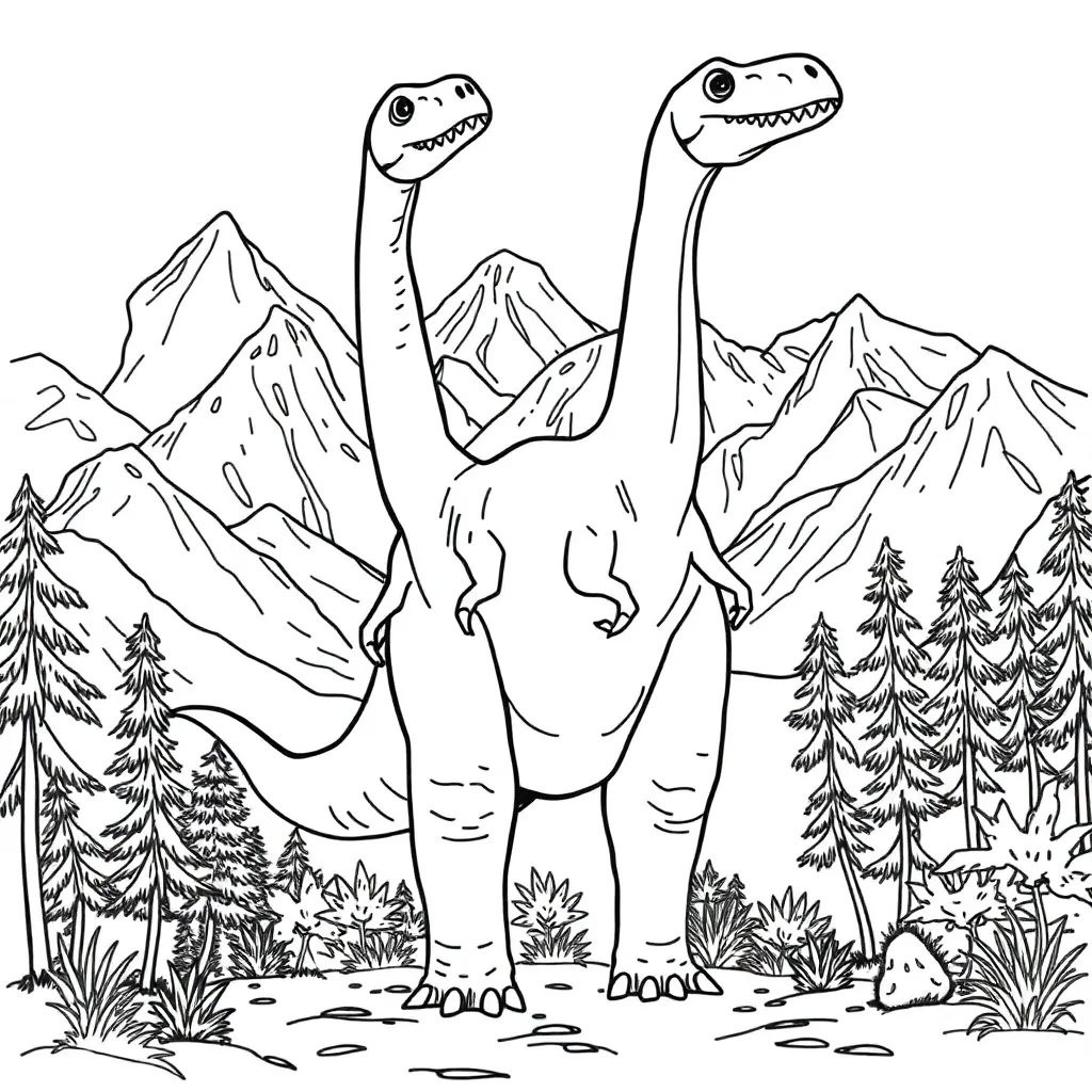 Dinosaur coloring page