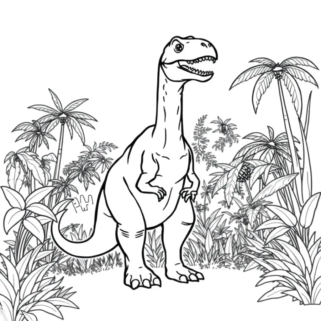 Dinosaur coloring page