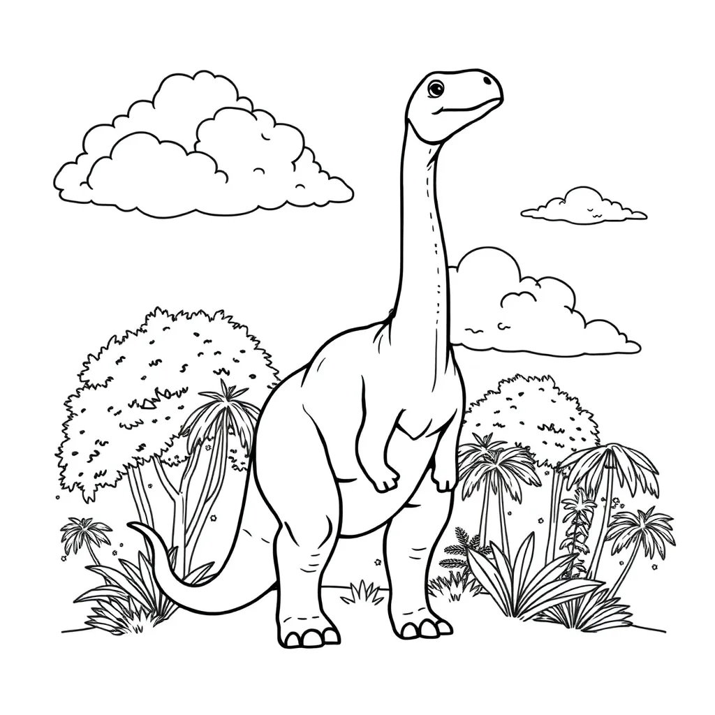 Dinosaur coloring page