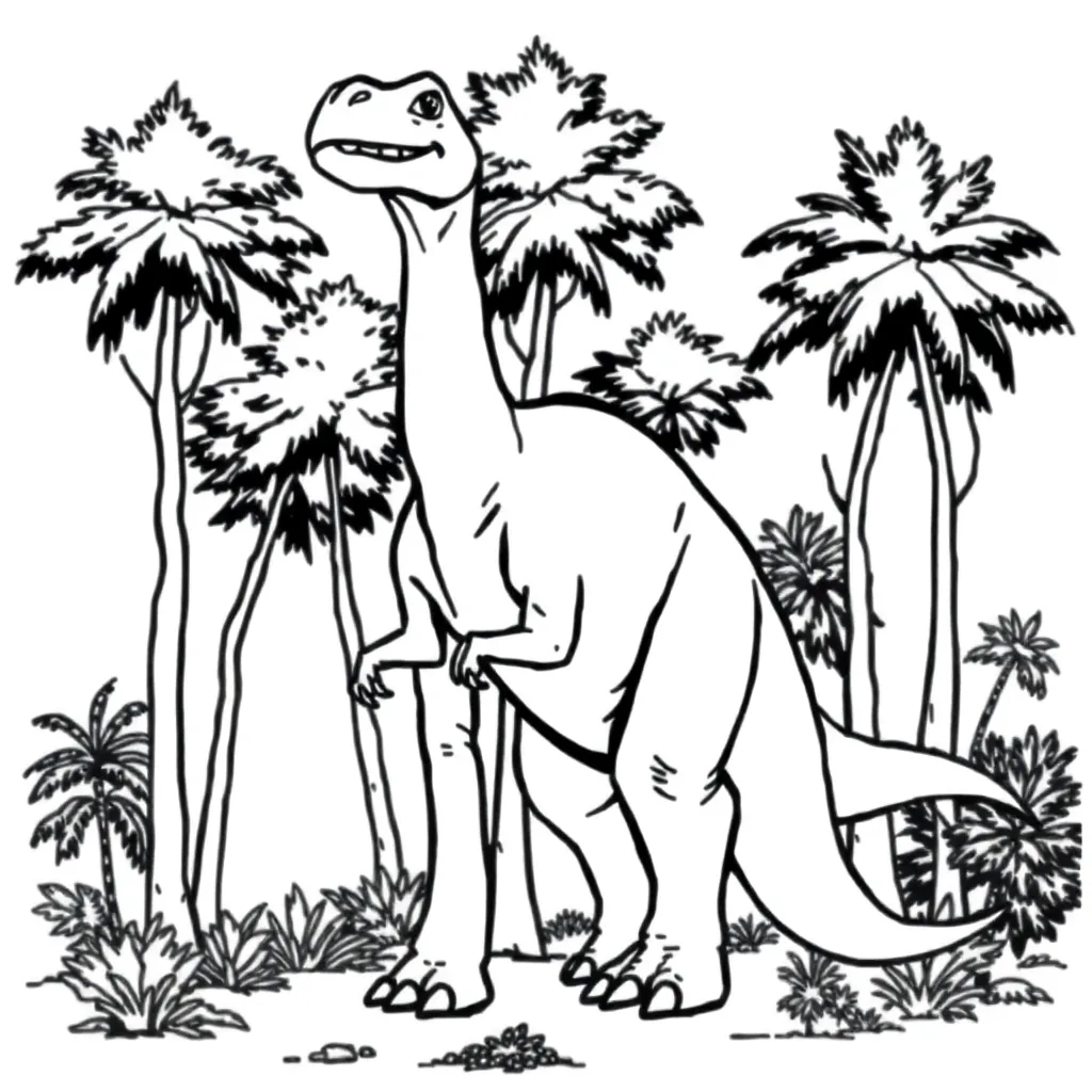 Dinosaur coloring page