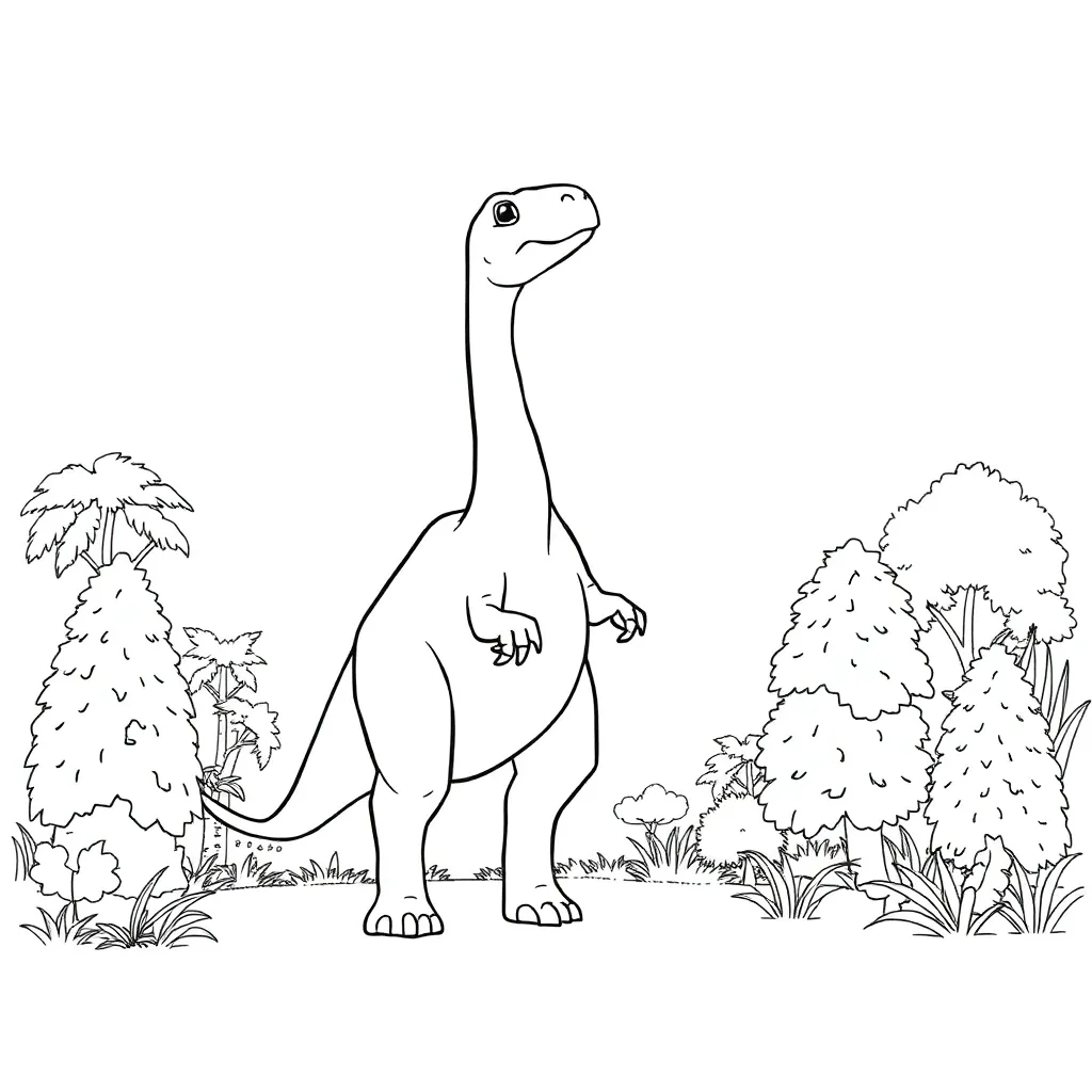 Dinosaur coloring page