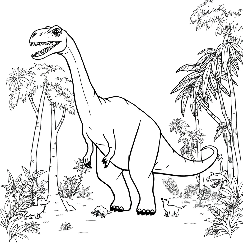 Dinosaur coloring page