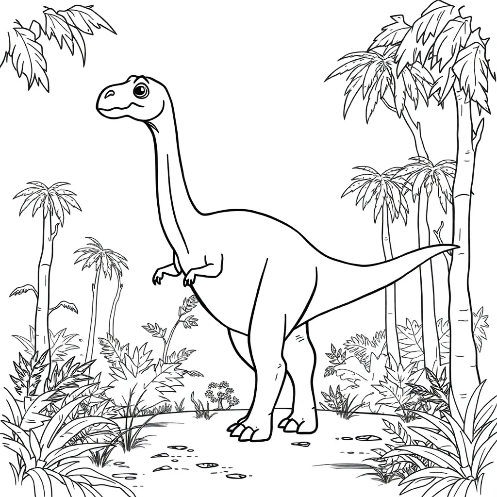 Dinosaur coloring page