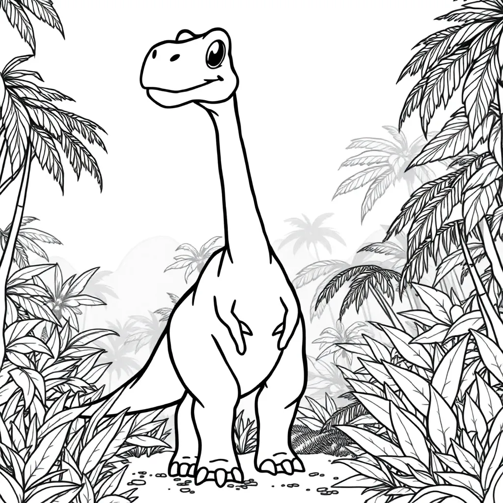 Dinosaur coloring page