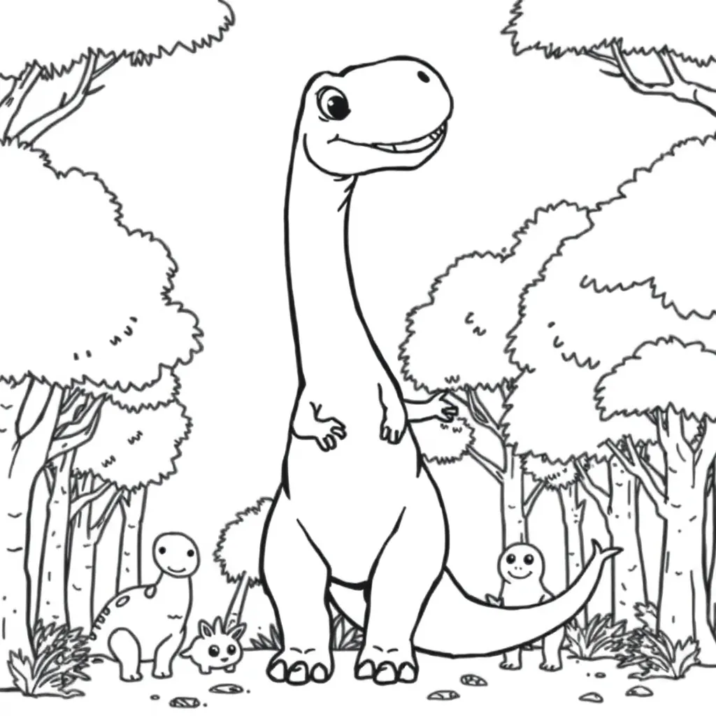 Dinosaur coloring page