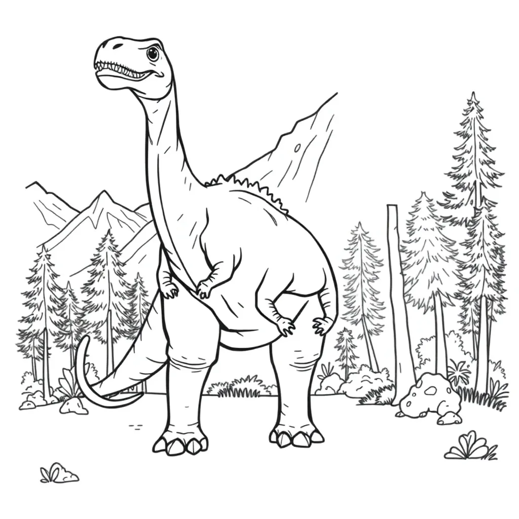 Dinosaur coloring page