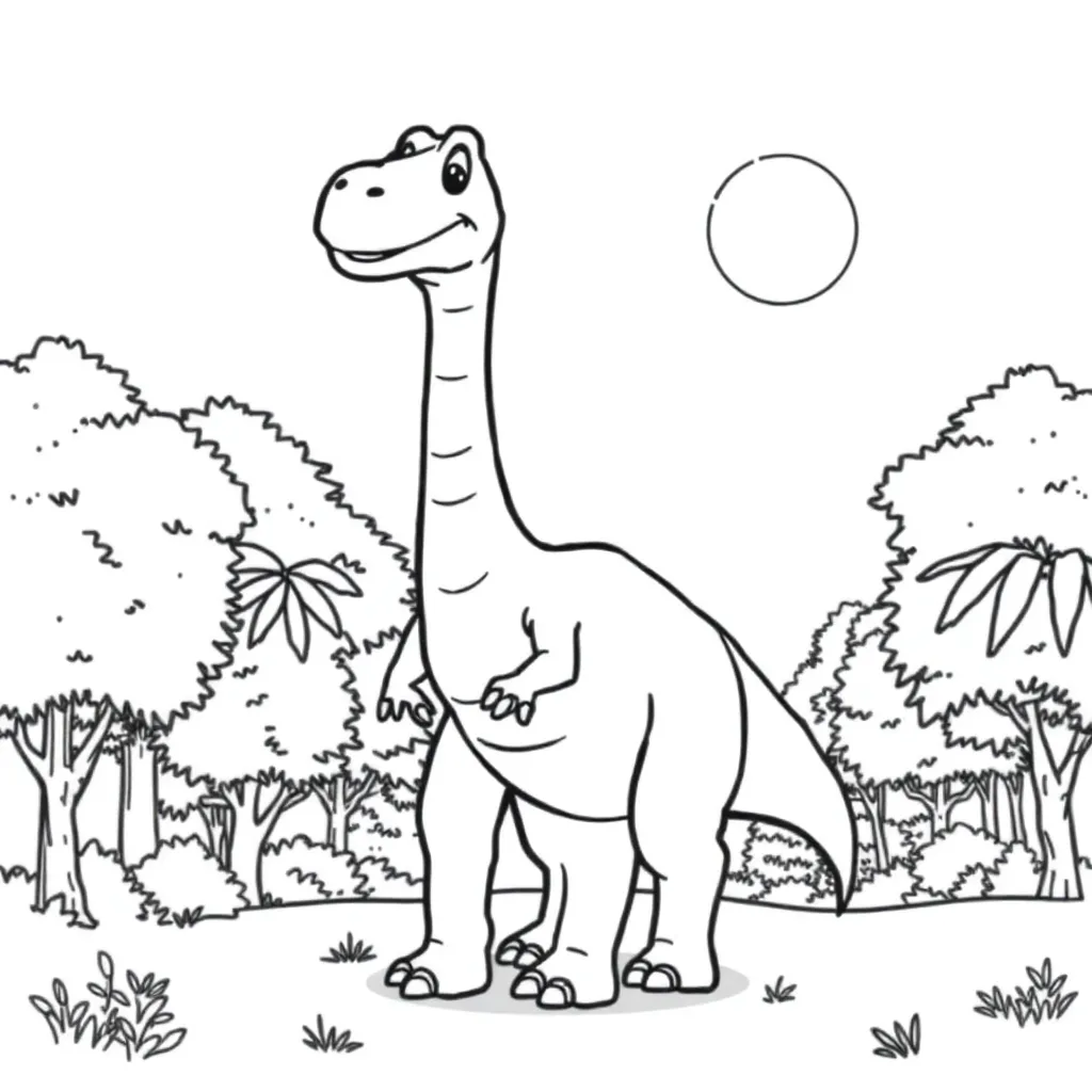 Dinosaur coloring page