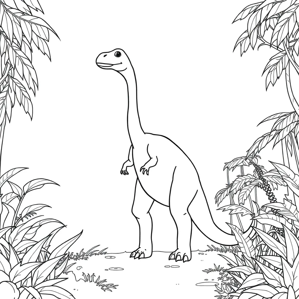 Dinosaur coloring page