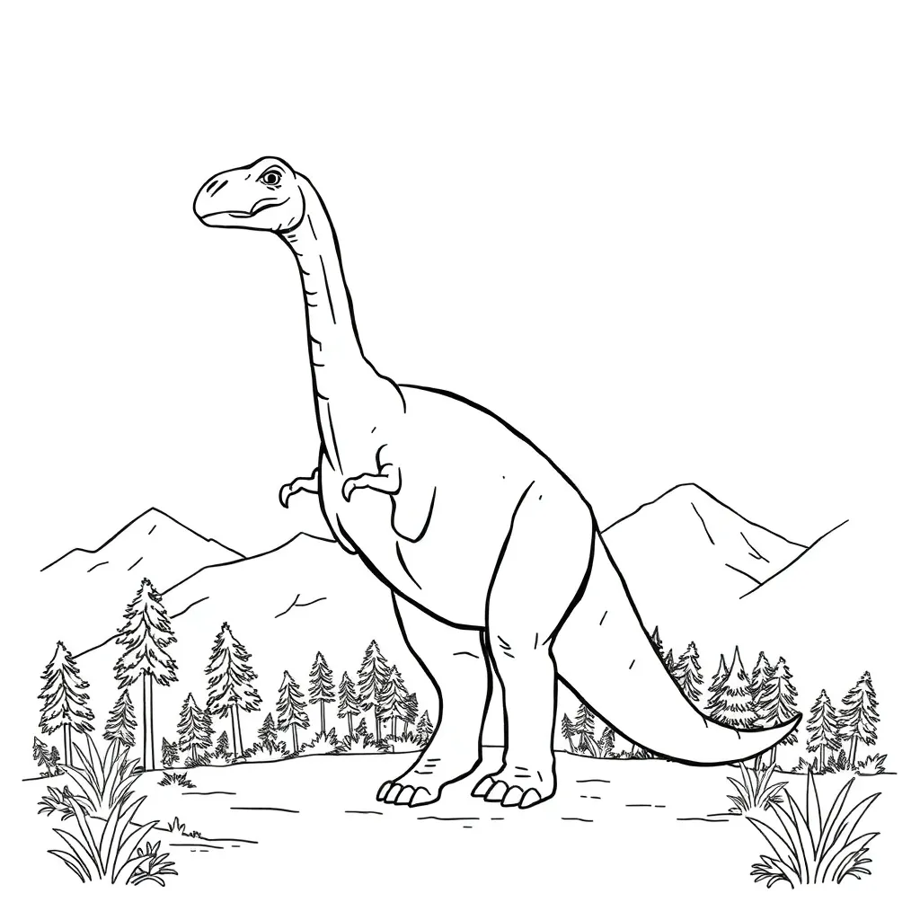 Dinosaur coloring page