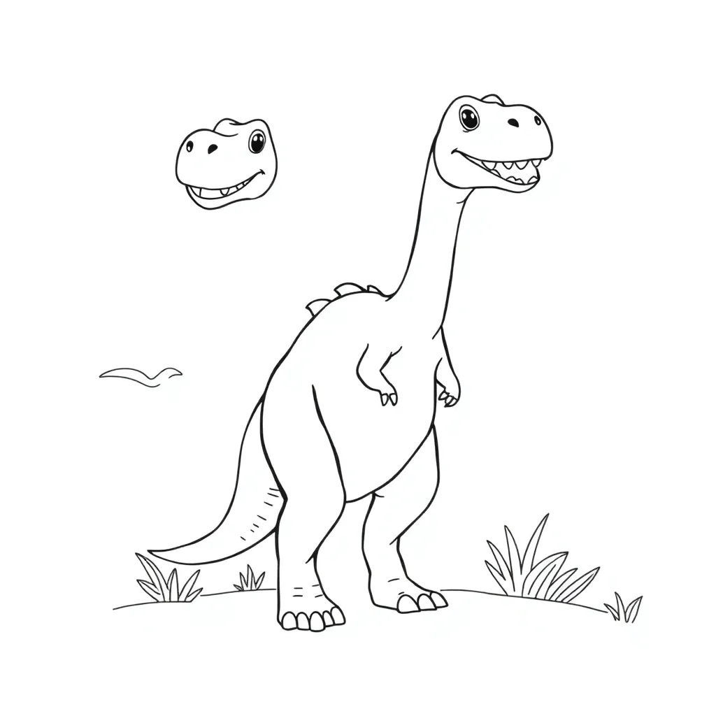 Dinosaur coloring page