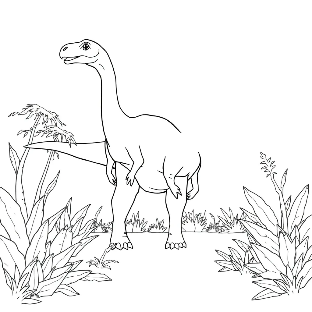 Dinosaur coloring page