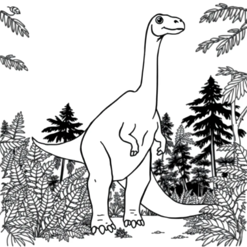 Dinosaur coloring page