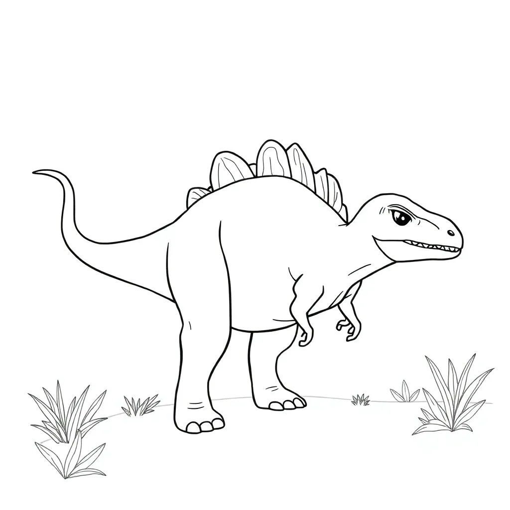 Dinosaurs coloring page