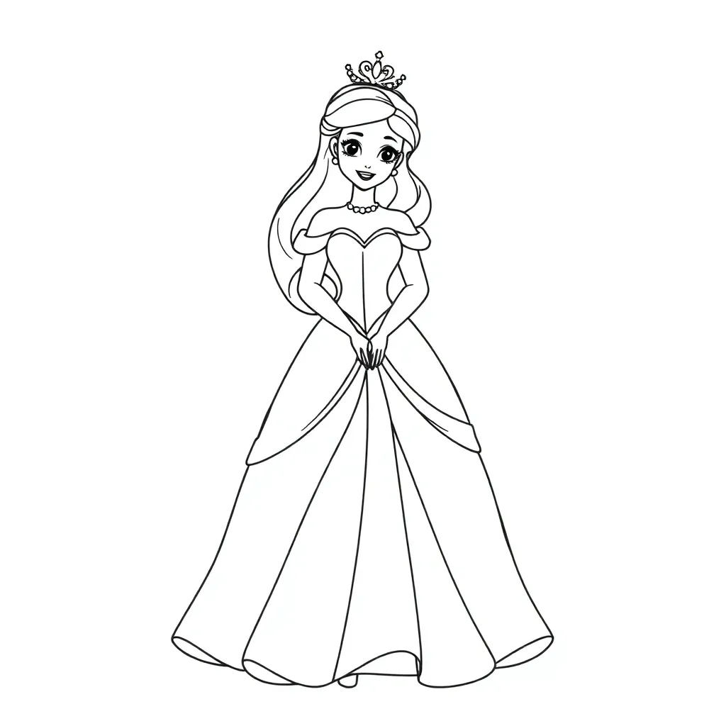 Disney Princess coloring page