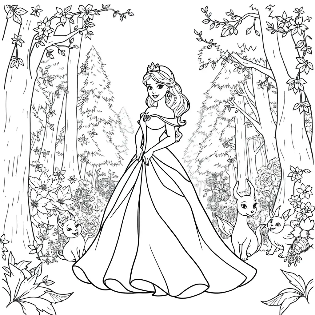 Disney Princess coloring page