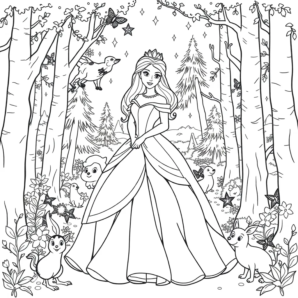 Disney Princess coloring page
