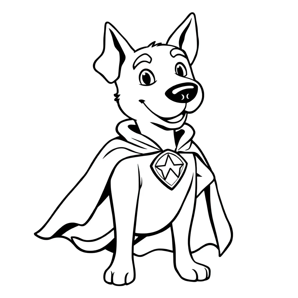 Dog Man coloring page