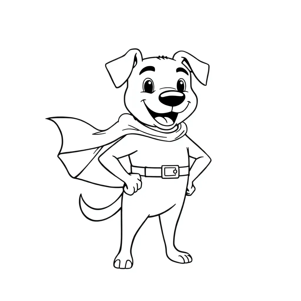 Dog Man coloring page
