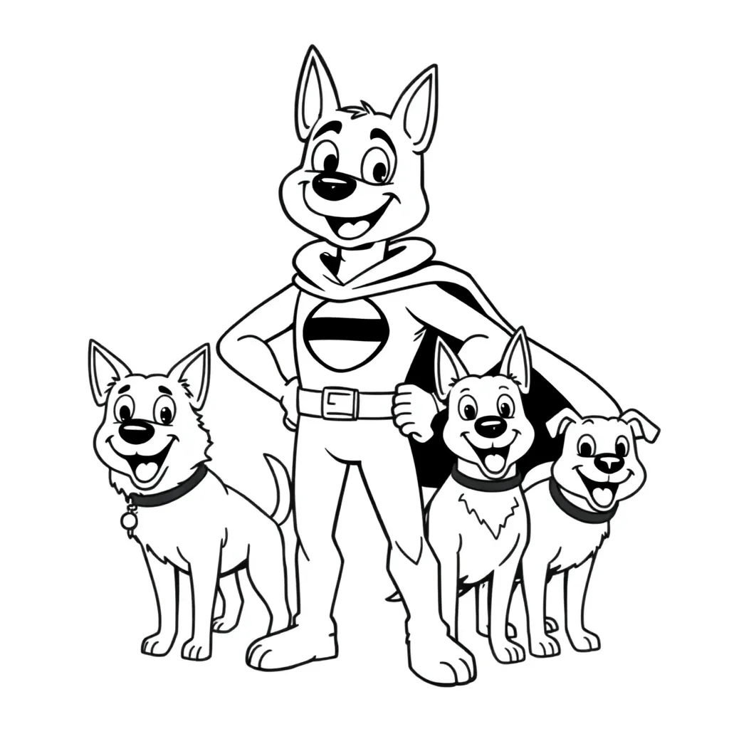 Dog Man coloring page