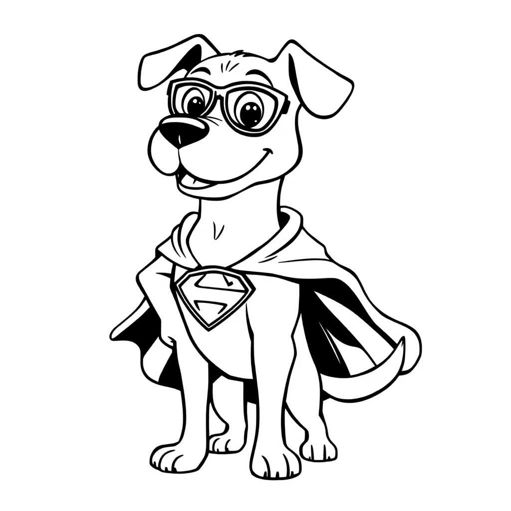 Dog Man coloring page