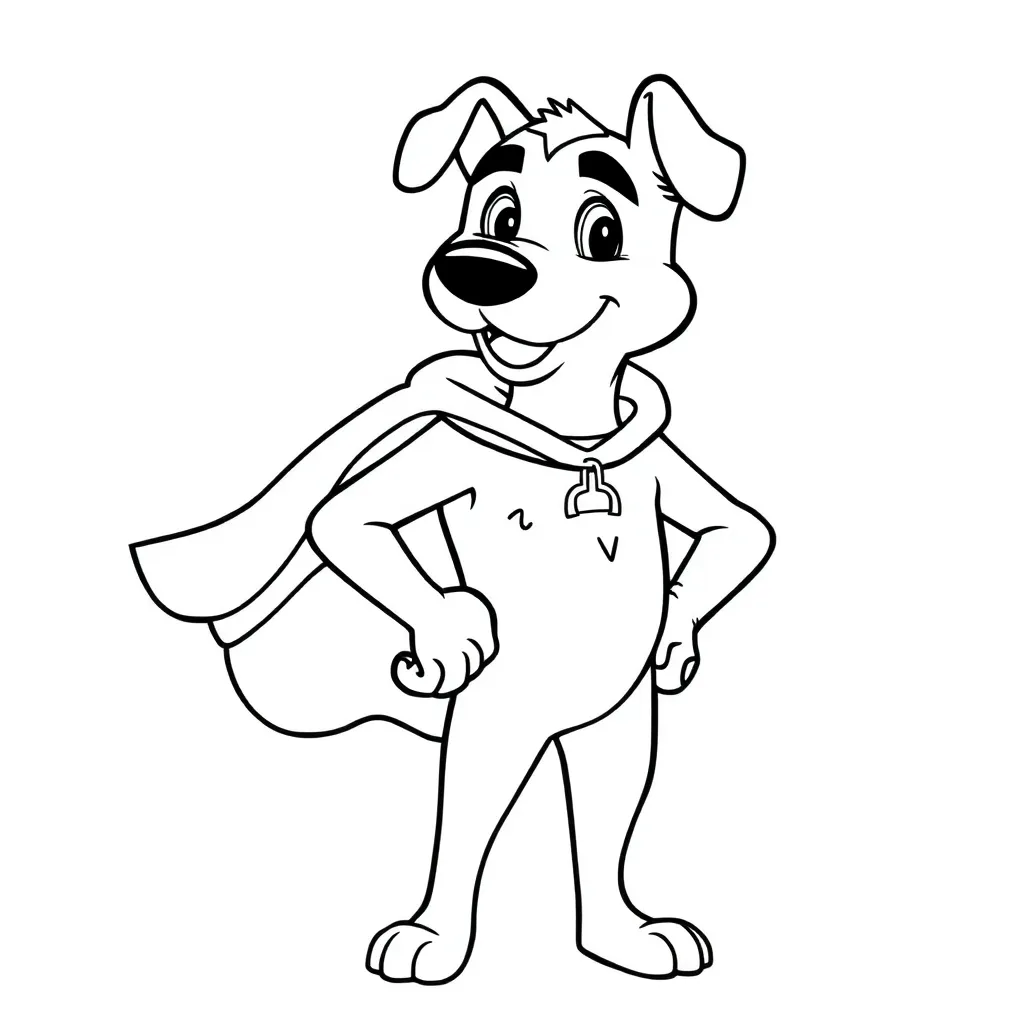 Dog Man coloring page