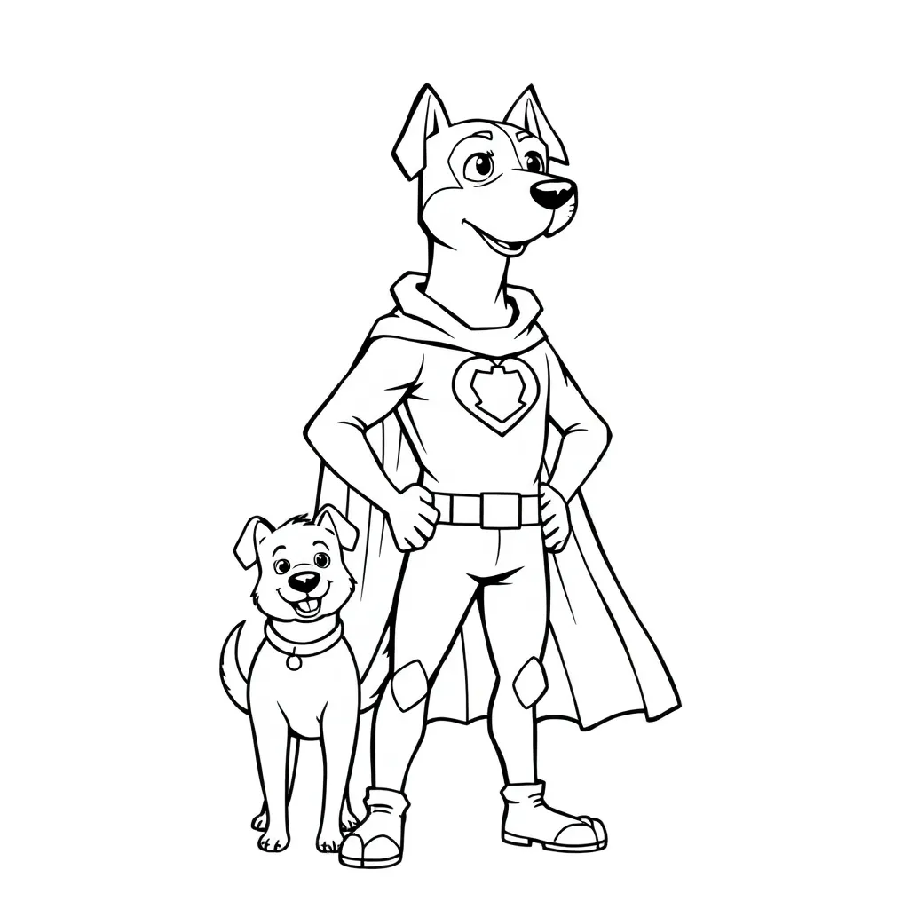 Dog Man coloring page