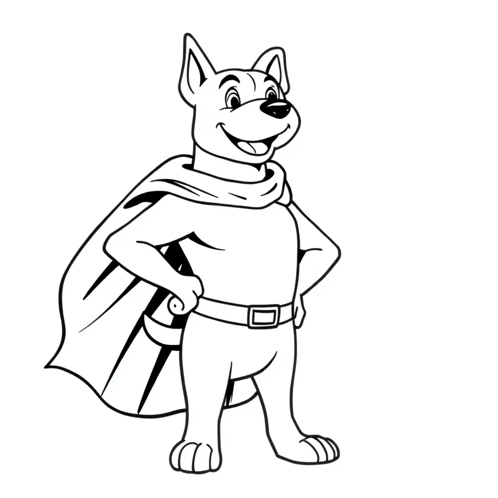 Dog Man coloring page