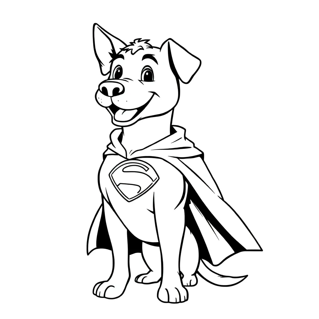 Dog Man coloring page