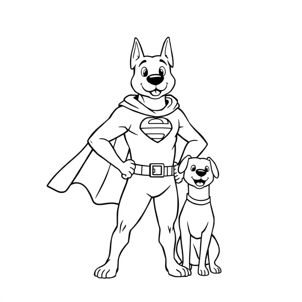 Dog Man coloring page