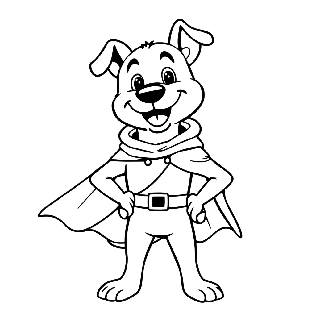 Dog Man coloring page