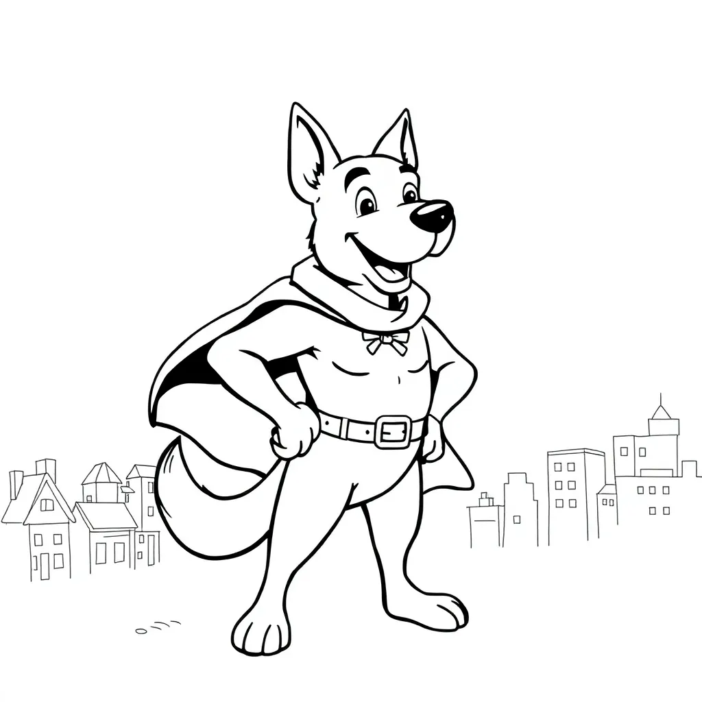 Dog Man coloring page