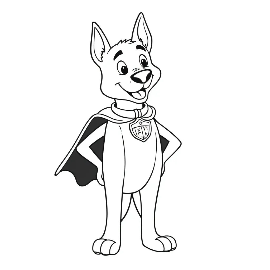 Dog Man coloring page